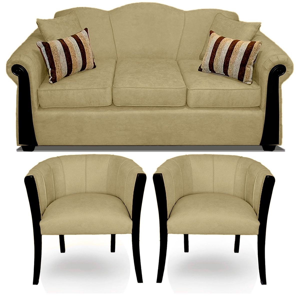 COMERCIALIZADORA ELEGANT DETAIL - Juego De Living Michigan 3 Cuerpos + 2 Sitiales Elegant Detail