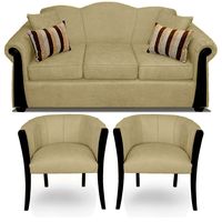 Juego De Living Michigan 3 Cuerpos + 2 Sitiales Elegant Detail