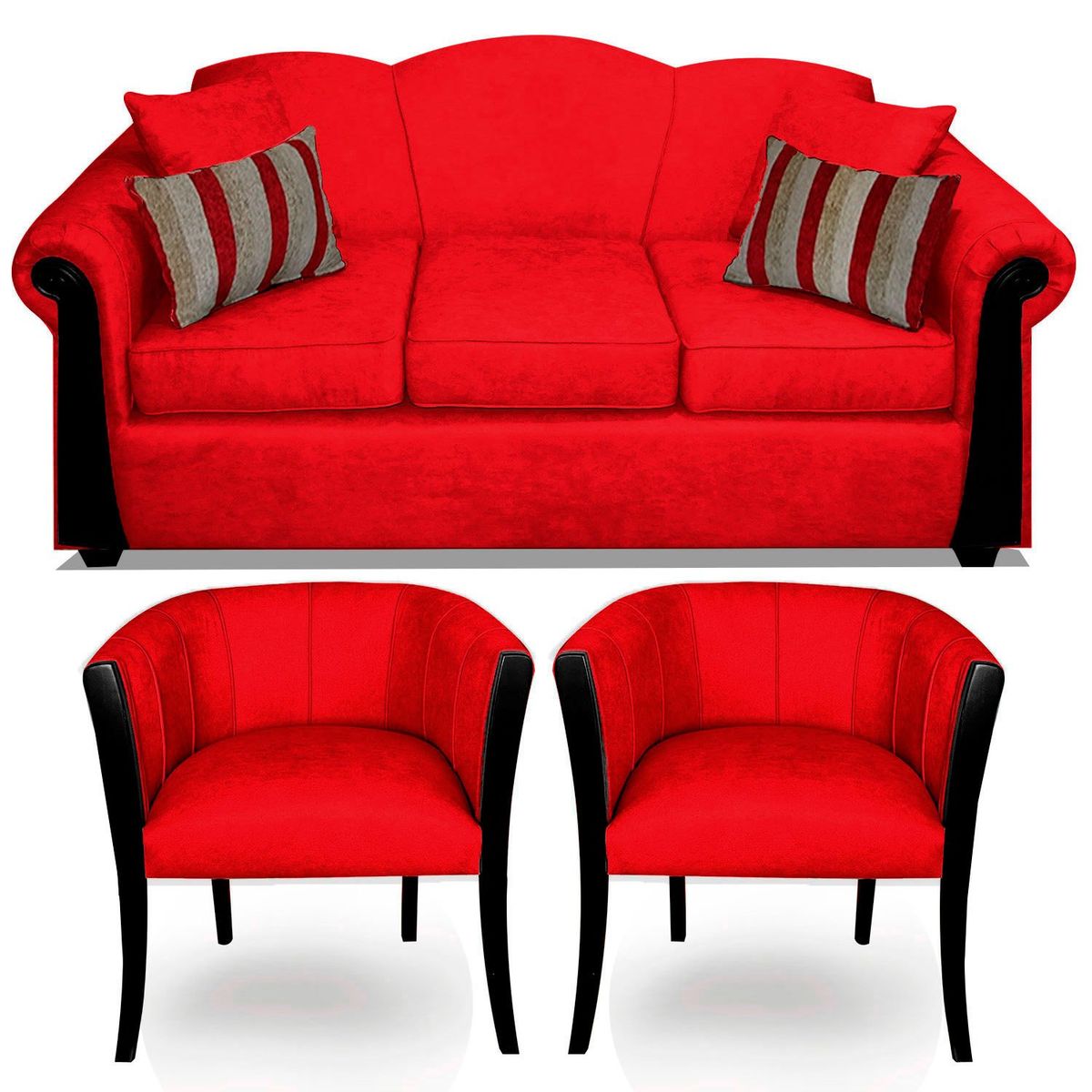 COMERCIALIZADORA ELEGANT DETAIL - Juego De Living Michigan 3 Cuerpos + 2 Sitiales Elegant Detail