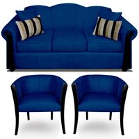 Juego De Living Michigan 3 Cuerpos + 2 Sitiales Elegant Detail