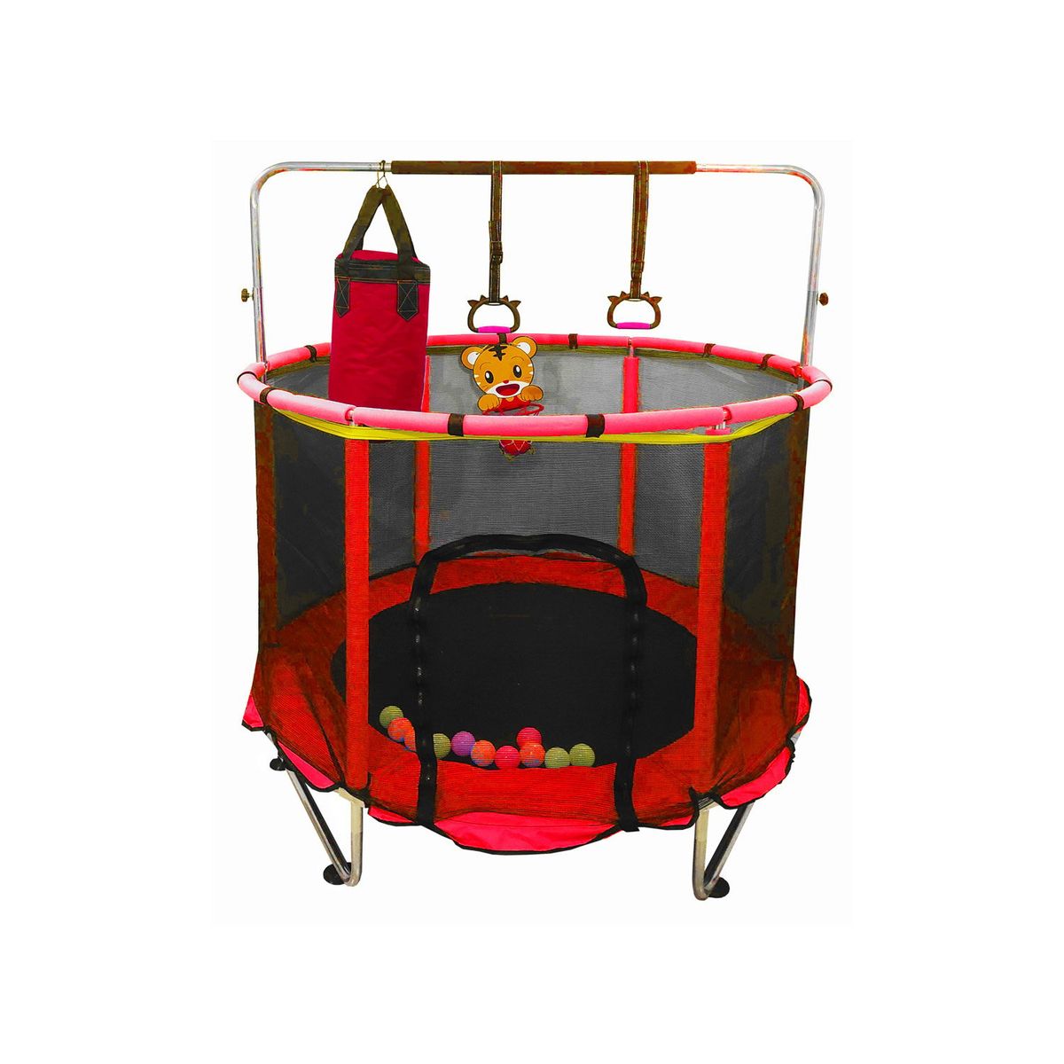 KIDSCOOL - Cama Elastica Entretenida Roja Kidscool