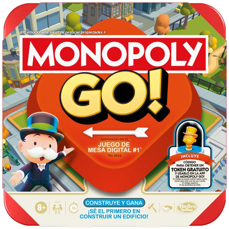 MONOPOLY - Juego De Mesa Monopoly Go! Monopoly