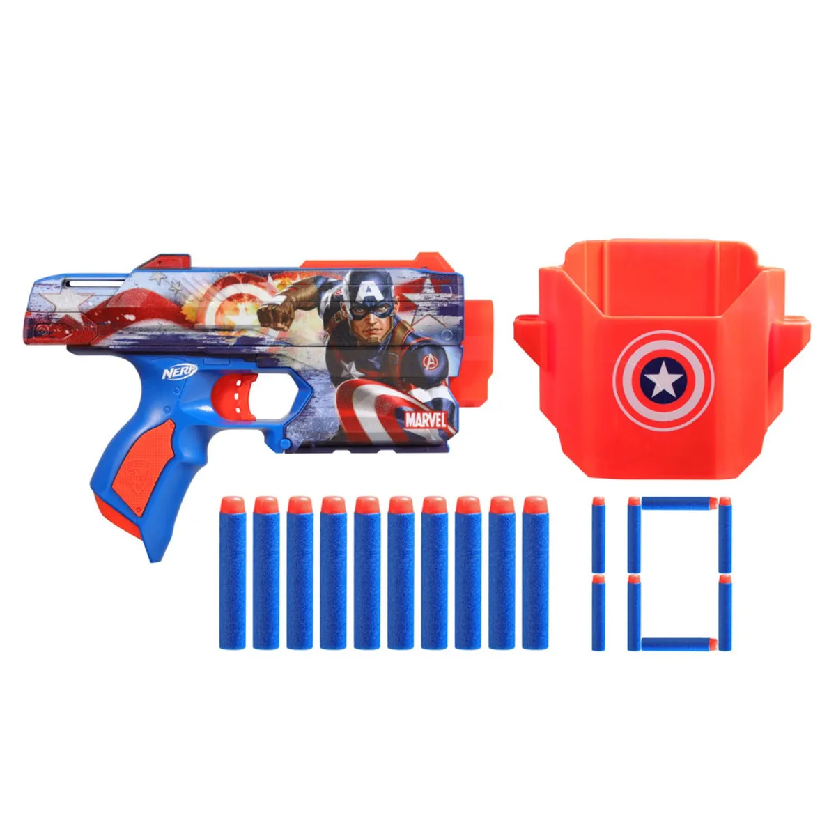 NERF - Lanzador Nerf Marvel Capitán América