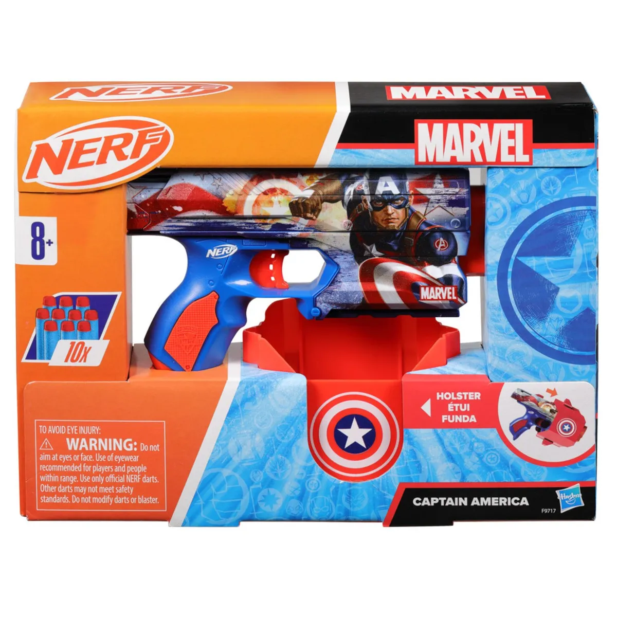 NERF - Lanzador Nerf Marvel Capitán América