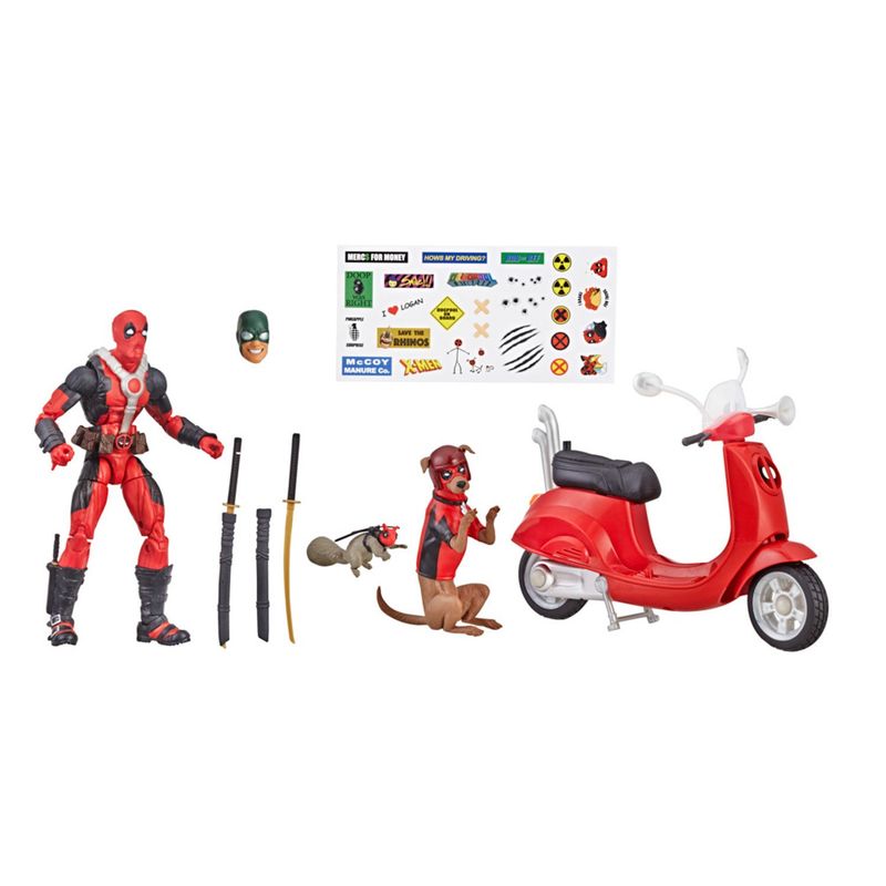 MARVEL - Figura de Acción Legends Series Deadpool con Motoneta Marvel