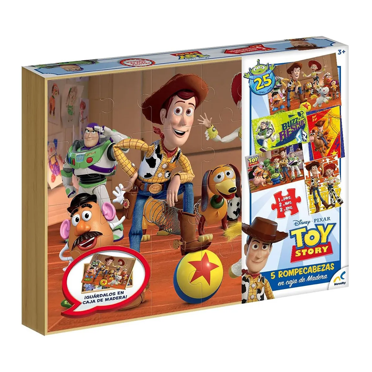 DISNEY - Puzzle 5-1 Toy Story Caj.Madera Disney