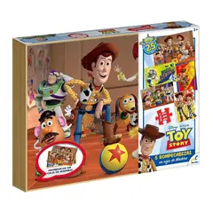 DISNEY - Puzzle 5-1 Toy Story Caj.Madera