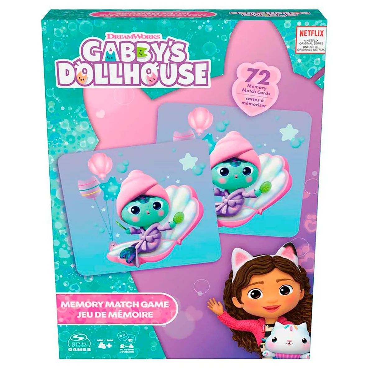 LA CASA DE GABBY - Juego Memorice 72 Cartas Gabby's Dollhouse