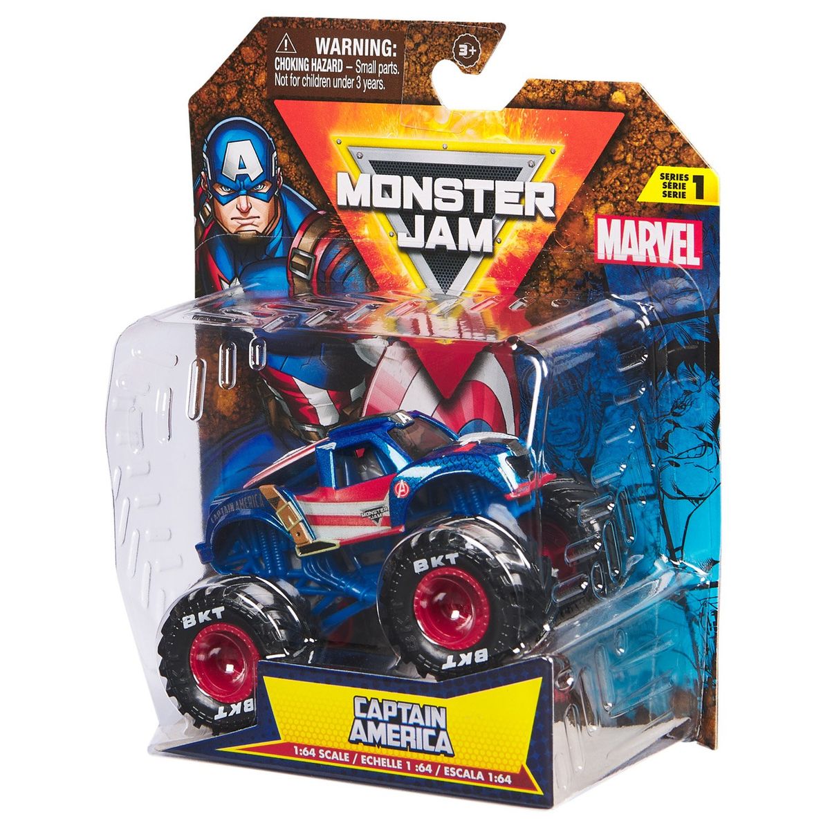 MONSTER JAM - Auto Monster Jam 1:64 Marvel (Surtido)