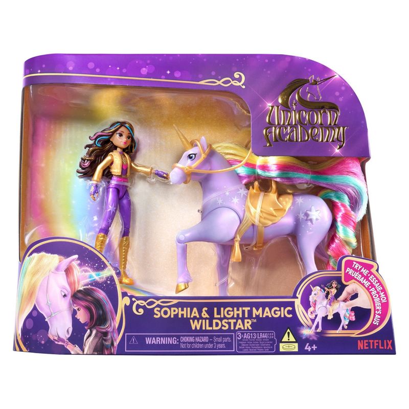  - Sophia Y Unicornio Con Luz Academia Unicornio