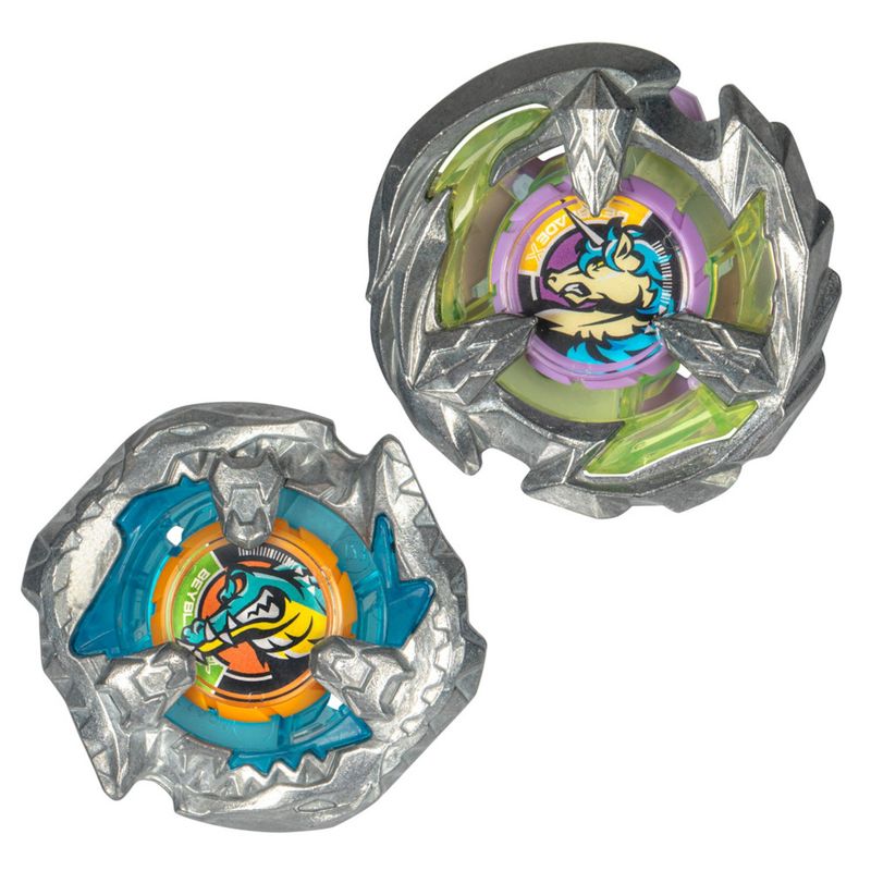BEYBLADE - Trompo X Bite Croc 3-60LF y Sting Unicorn 4-60P Beyblade
