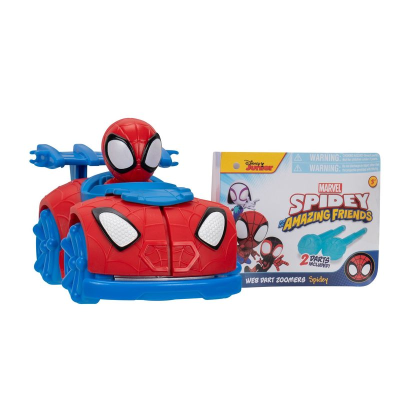 MARVEL - Autos Lanza Proyectiles Spidey And His Amazing Friends Marvel