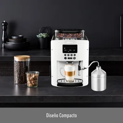 Imagen 2 del producto Cafetera Espresso Full Auto Display Blanca + Lechero
