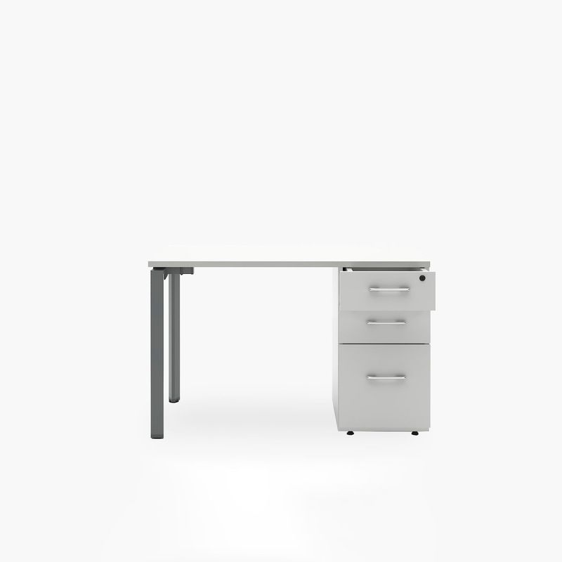 FORM DESIGN - Escritorio Neo 3 Cajones Blanco/Gris Form Design