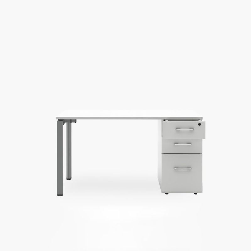 FORM DESIGN - Escritorio Neo 3 Cajones Blanco/Gris Form Design