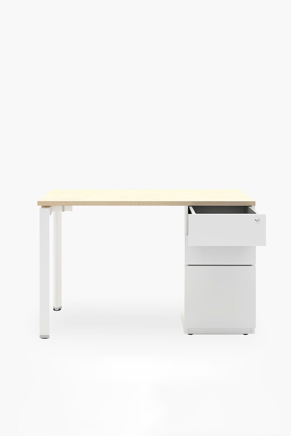 FORM DESIGN - Escritorio Neo 3 Cajones Natural/Blanco Form Design