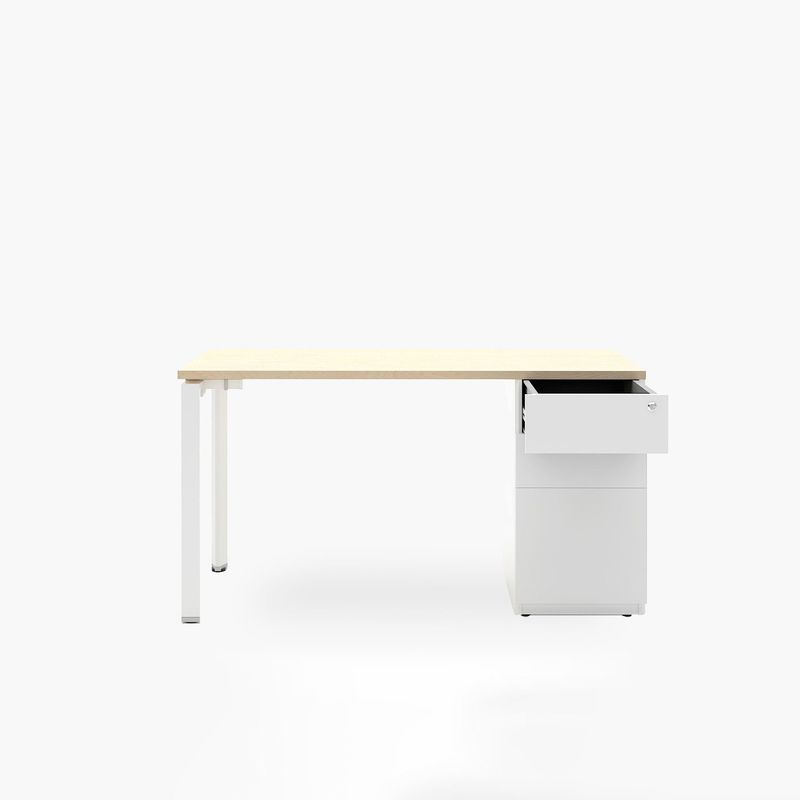 FORM DESIGN - Escritorio Neo 3 Cajones Natural/Blanco Form Design