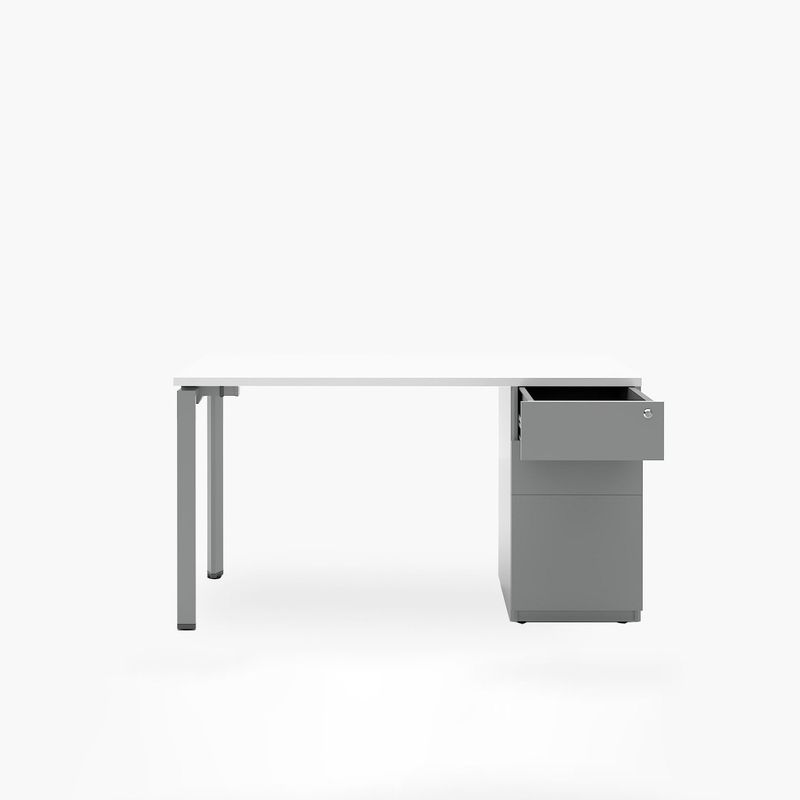 FORM DESIGN - Escritorio Neo 3 Cajones Blanco/Gris Form Design