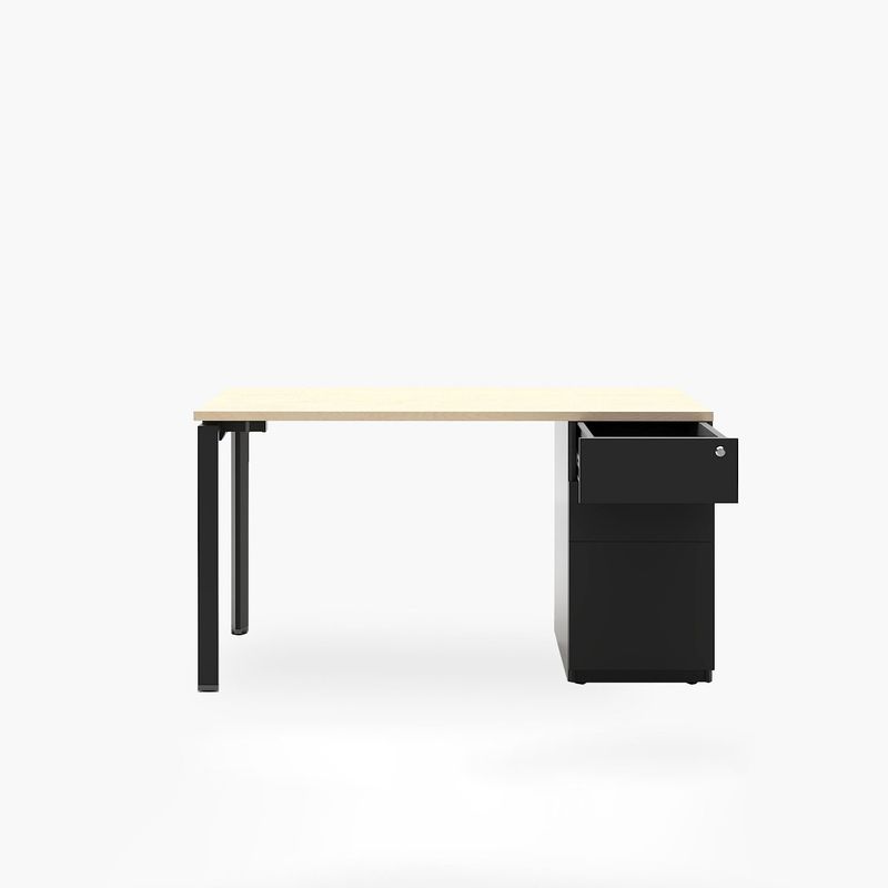 FORM DESIGN - Escritorio Neo 3 Cajones Natural/Negro Form Design
