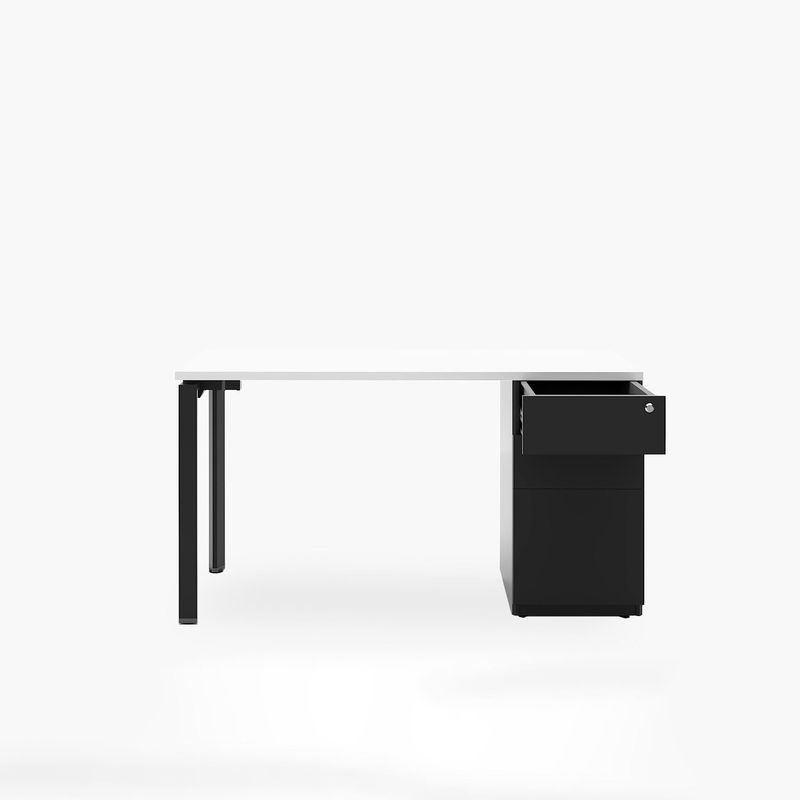 FORM DESIGN - Escritorio Neo 3 Cajones Blanco/Negro Form Design