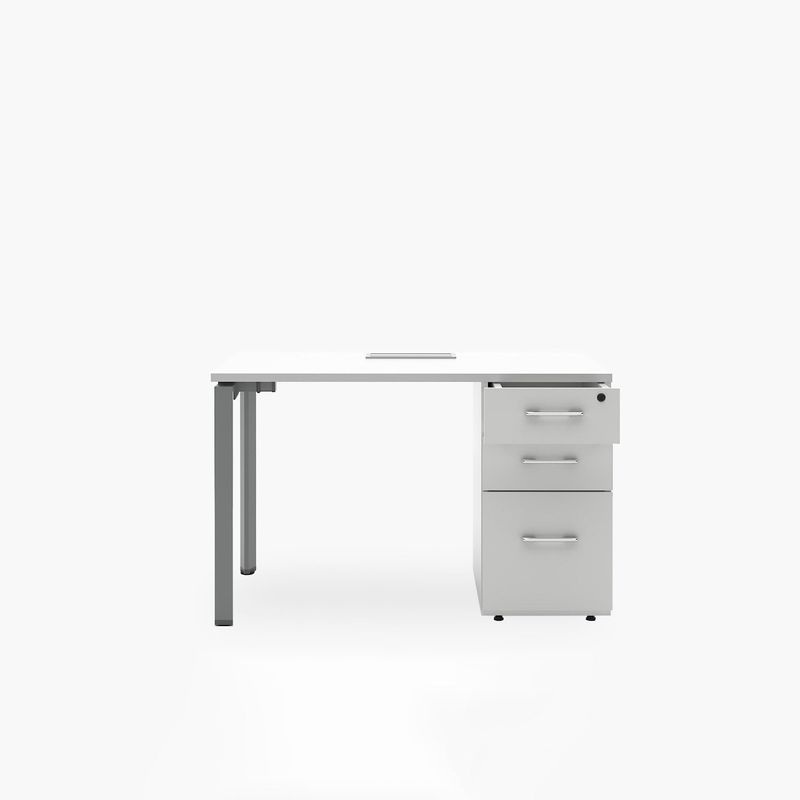 FORM DESIGN - Escritorio Neo 3 Cajones Blanco/Gris Form Design