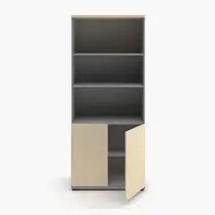 FORM DESIGN - Estante Office 2 Puertas Natural/Gris
