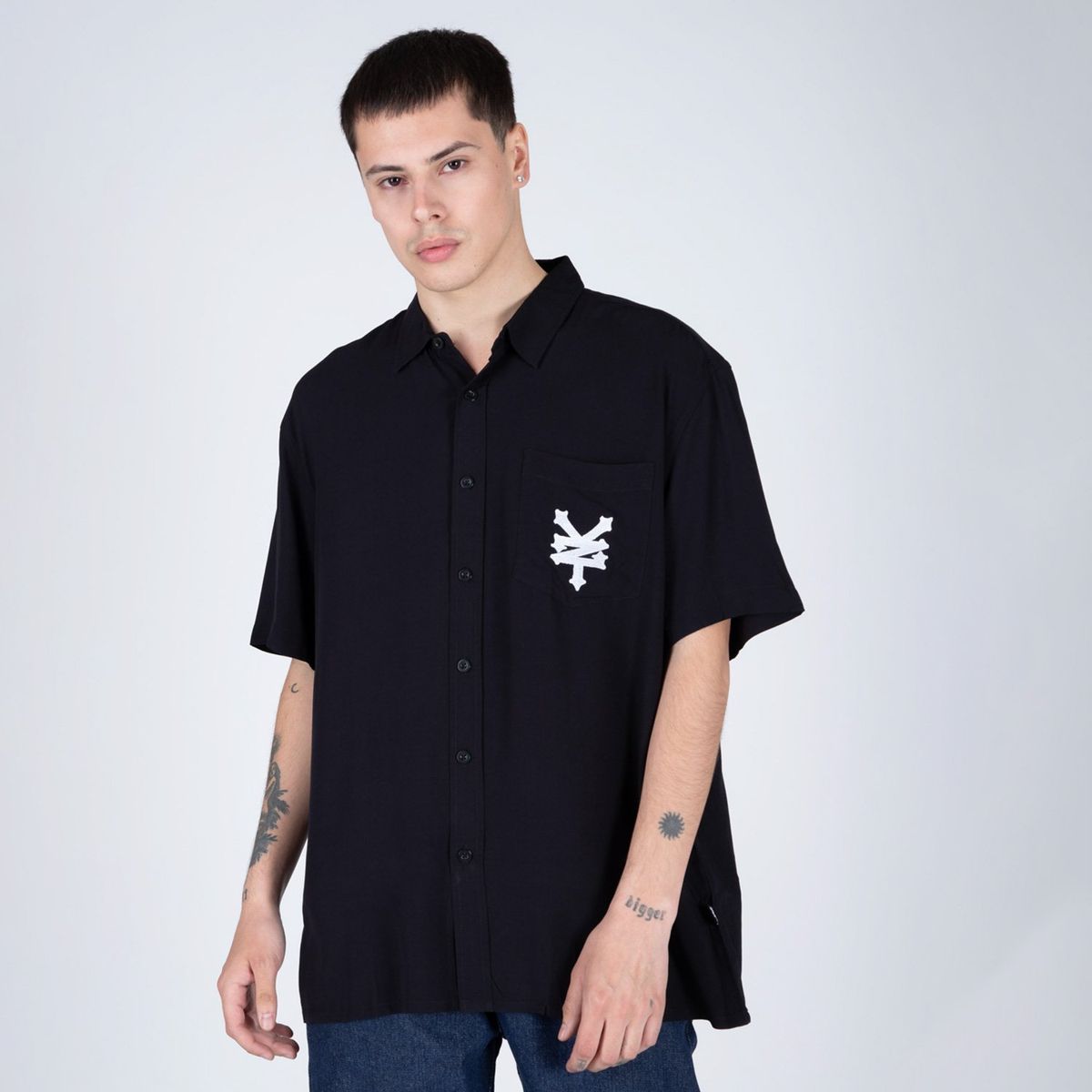 ZOO YORK - Camisa Manga Corta Viscosa Hombre Zoo York