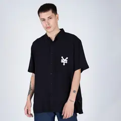 ZOO YORK - Camisa Manga Corta Viscosa Hombre