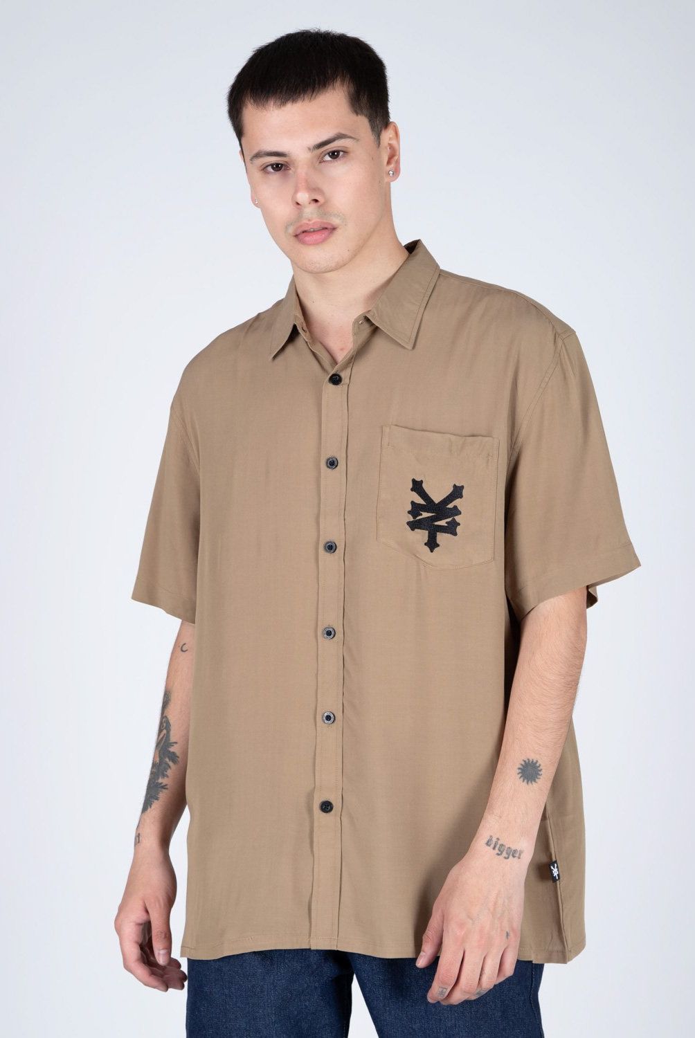 ZOO YORK - Camisa Manga Corta Viscosa Hombre Zoo York