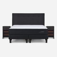 Cama Europea Tempo Plus King + Set Muebles New Bennet