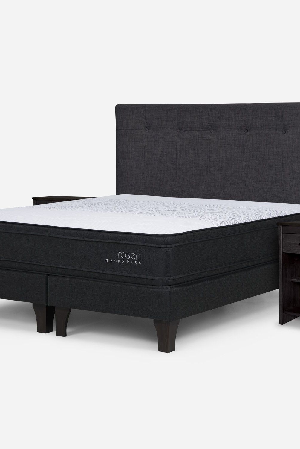 ROSEN - Cama Europea Tempo Plus King + Set Muebles New Bennet Rosen