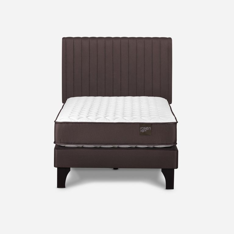 Cama Europea New Ergo T 1.5 Plazas x 2.00 mt + Respaldo