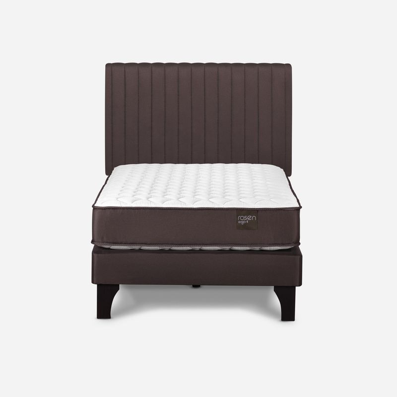 ROSEN - Cama Europea Ergo T 1.5 Plazas + Respaldo Lucio Rosen