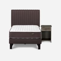 Cama Europea Ergo T 1.5 Plazas + Set Muebles Lucio