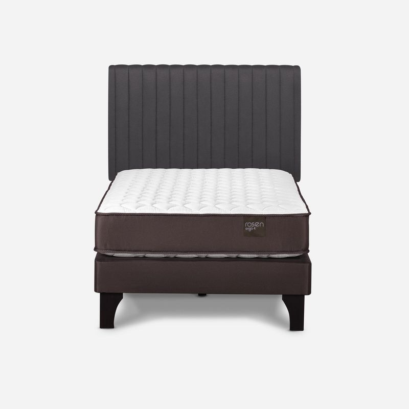 ROSEN - Cama Europea Ergo T 1.5 Plazas + Respaldo Lucio Rosen