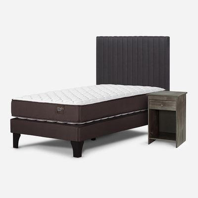 Imagen 2 del producto Cama Europea Ergo T 1.5 Plazas + Set Muebles Lucio