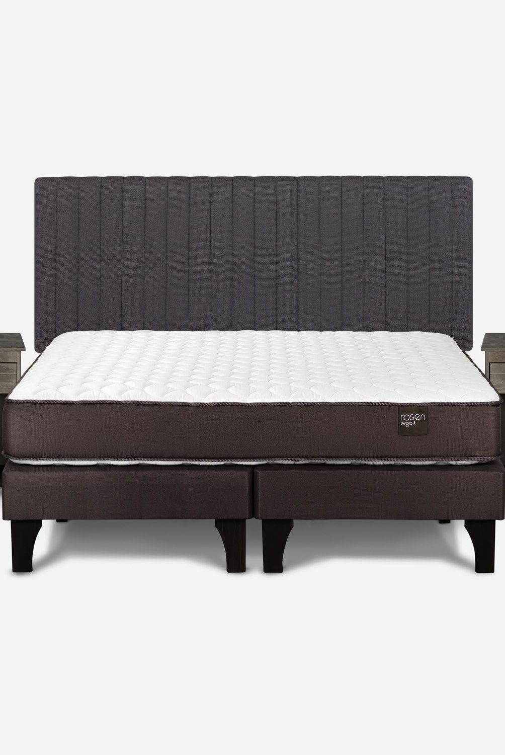 ROSEN - Cama Europea Ergo T 2 Plazas + Set Muebles Lucio Rosen