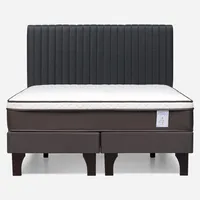 Cama Europea New Style 4 2 Plazas + Respaldo Lucio