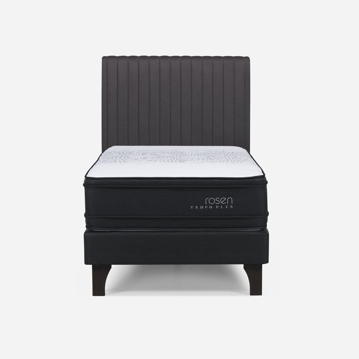 ROSEN - Cama Europea Tempo Plus 1.5 Plazas x 2.00mt  + Respaldo Rosen