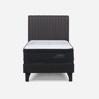 Cama Europea Tempo Plus 1.5 Plazas Respaldo Lucio