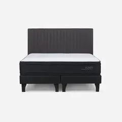 ROSEN - Cama Europea Tempo Plus 2 Plazas + Respaldo Lucio