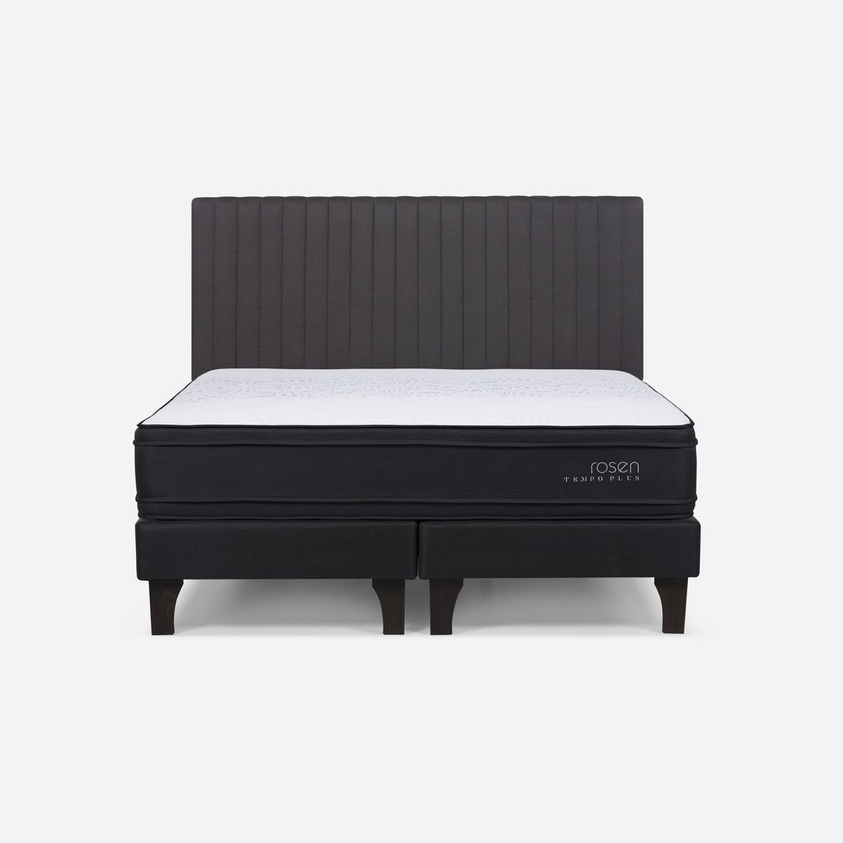 ROSEN - Cama Europea Tempo Plus King x 2.00mt Base Dividida + Respaldo Rosen