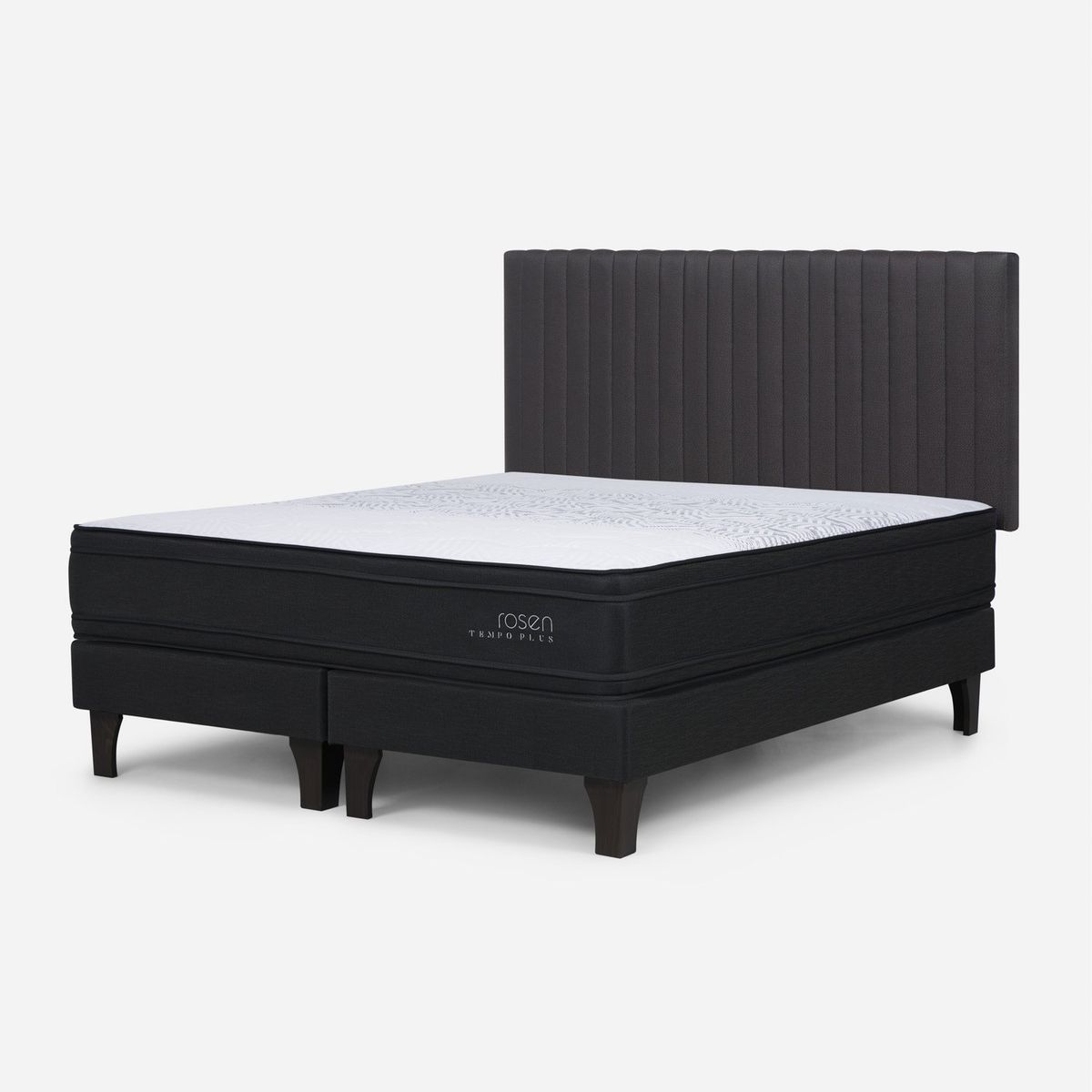 ROSEN - Cama Europea Tempo Plus King x 2.00mt Base Dividida + Respaldo Rosen
