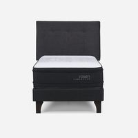 Cama Europea Tempo Plus 1.5 Plazas Respaldo New Bennet
