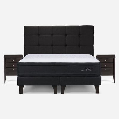 Imagen 2 del producto Cama Europea Tempo Plus King + Set Muebles Issey Grafito