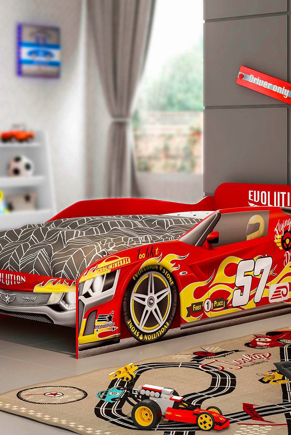 KIDSCOOL - Cama Evolution Car 1 Plaza Kidscool