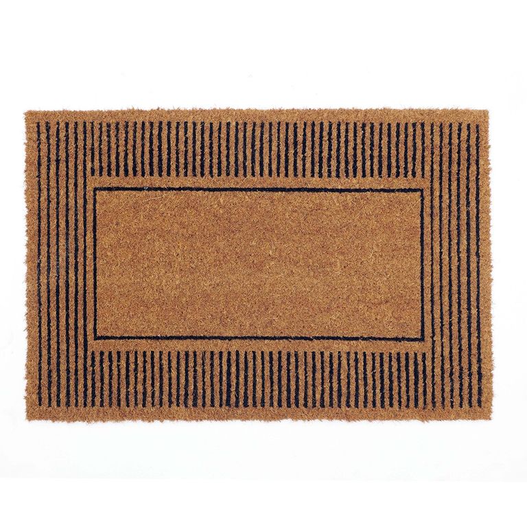 Limpiapies Tapete Fibras de Coco 40X60 Cm Exterior e Interior Decoracion Stripes