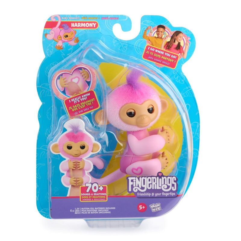 FINGERLINGS - Mono Interactivo 20 Harmony Rosa Fingerlings