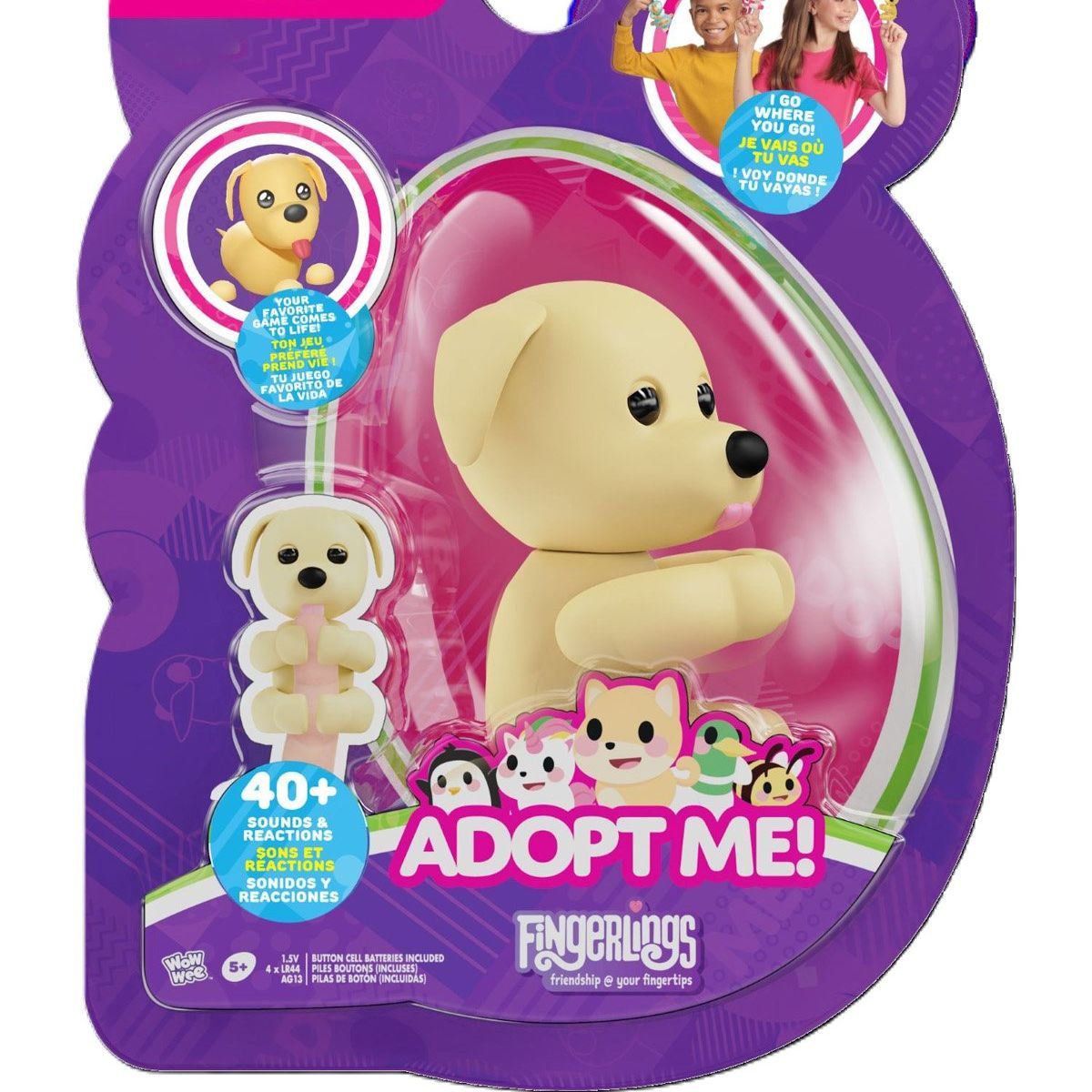 FINGERLINGS - Adopt Me Interactivo Dog Fingerlings