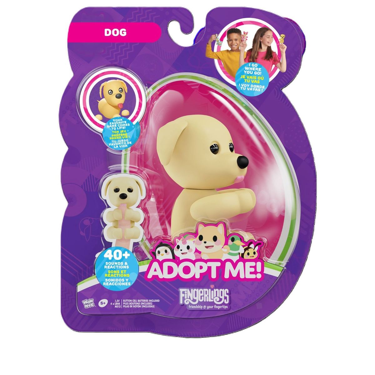 FINGERLINGS - Adopt Me Interactivo Dog Fingerlings